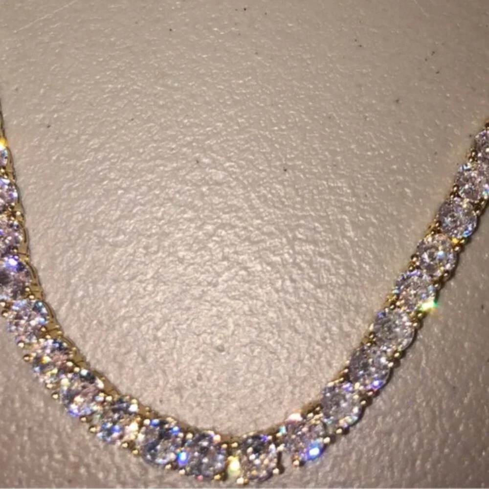 18k 72ct Tennis Necklace - Picture 10 of 12